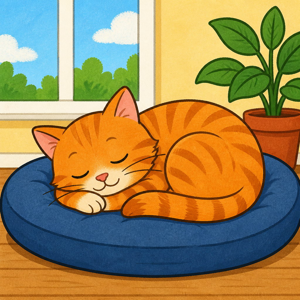 잠자는 고양이 그림